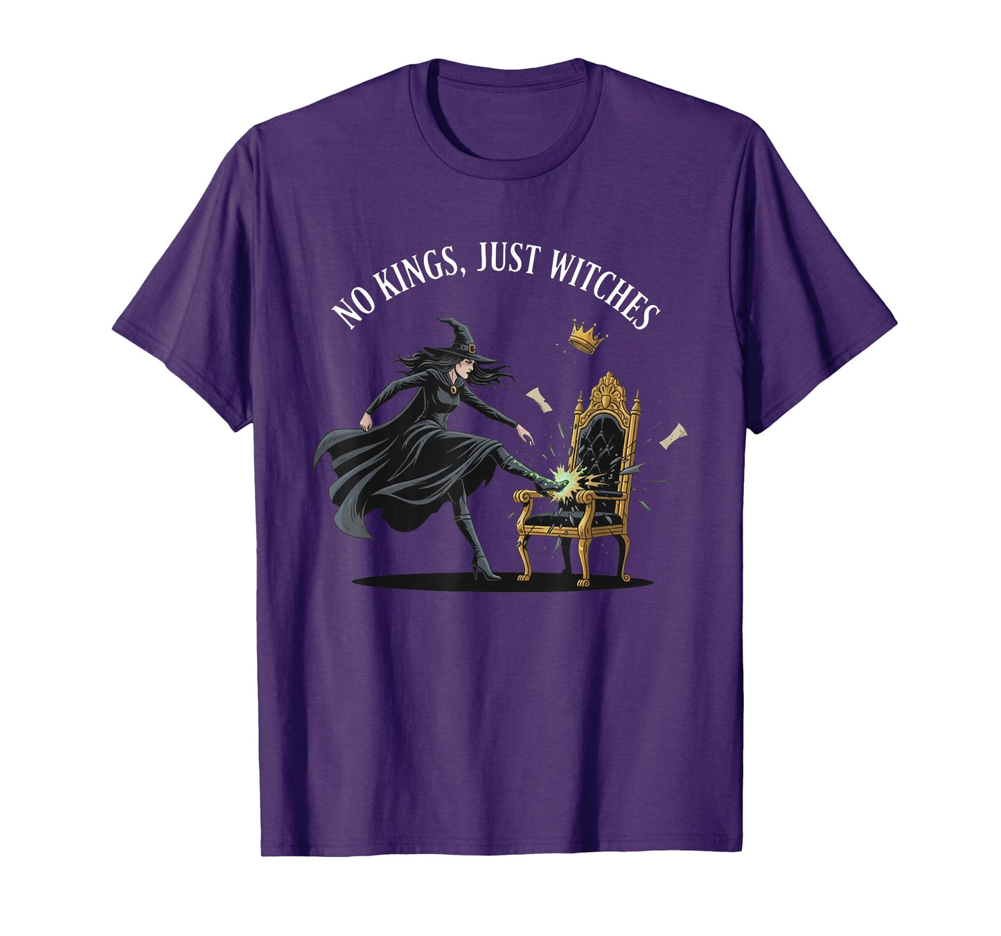 No Kings Just Witches Funny Witchcore Halloween Art T-Shirt
