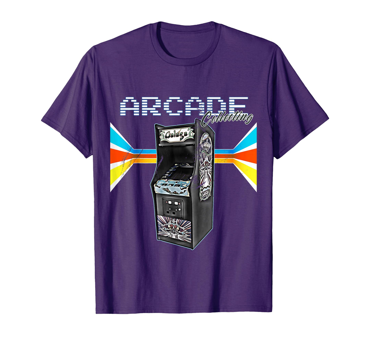 Vintage Arcade Retro Console Video Computer Gamer Unisex-Adults Arcade Cabinet Machine 1970-1990 Video Game Collection T-Shirt Black Medium