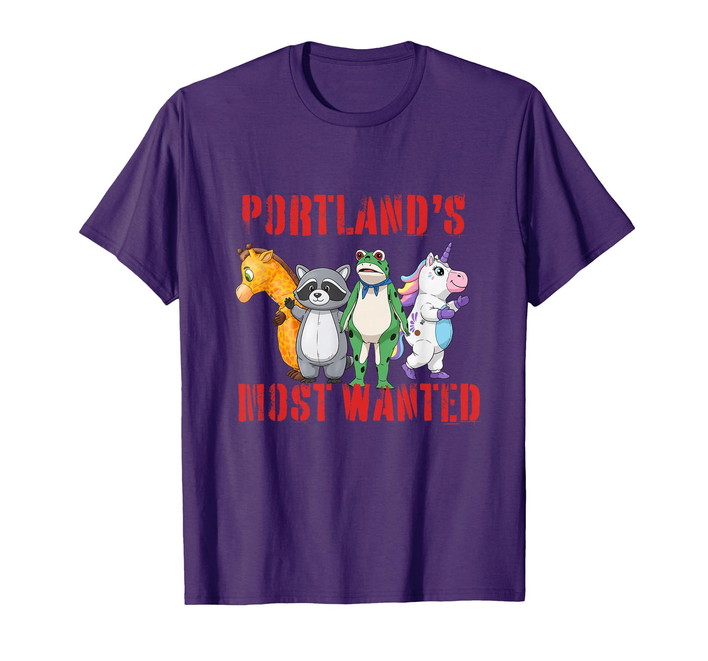 Funny Portland Protest Inflatable Protester Parody Frog T-Shirt