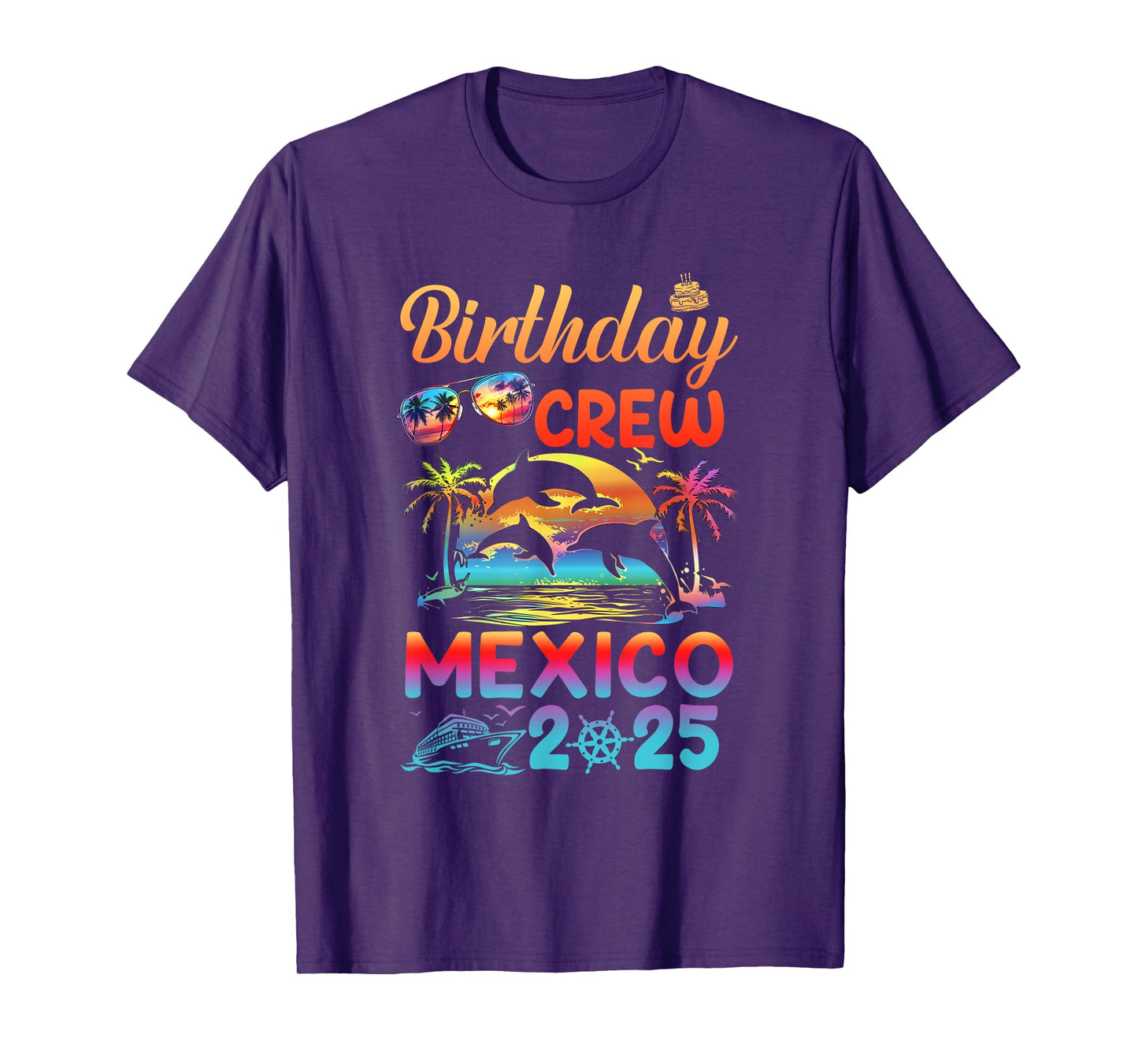 Mexico Birthday Trip Vacation 2025 Matching Group T-Shirt