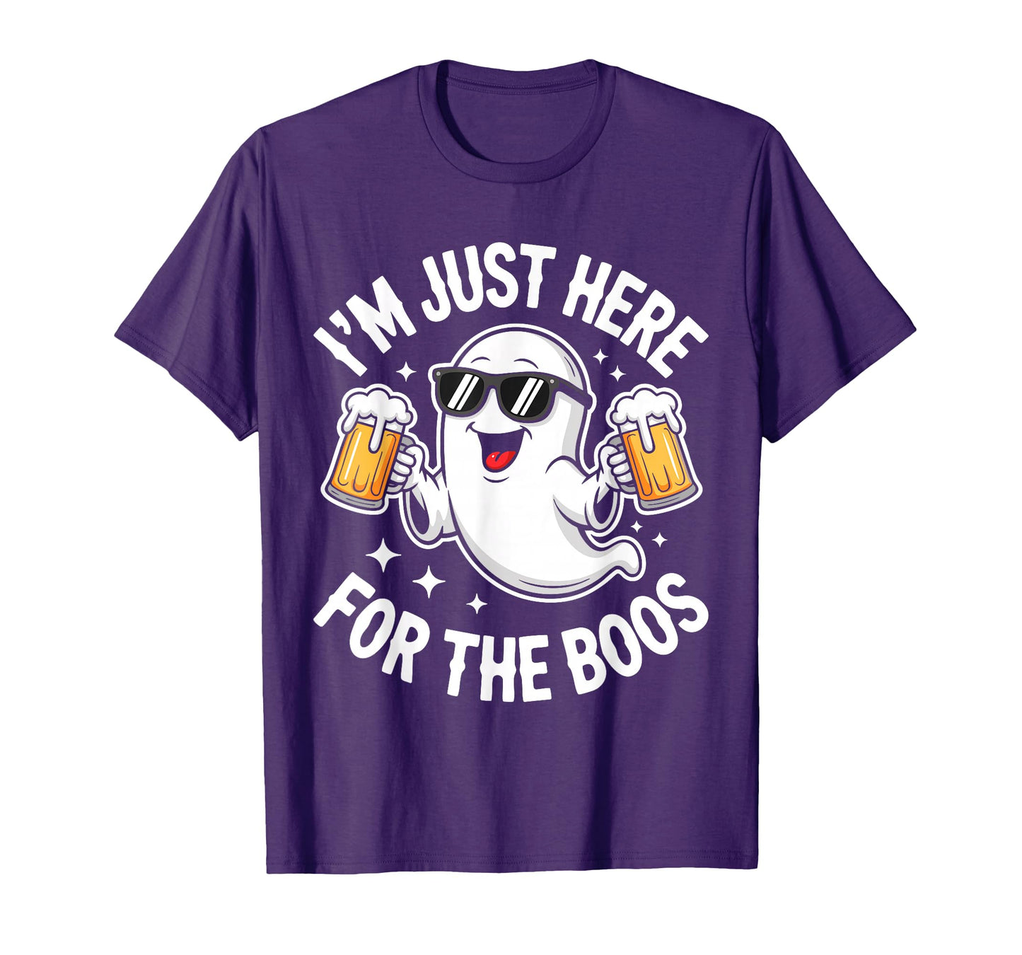 I'm Just Here for The Boos Shirt Men Women Ghost Halloween T-Shirt