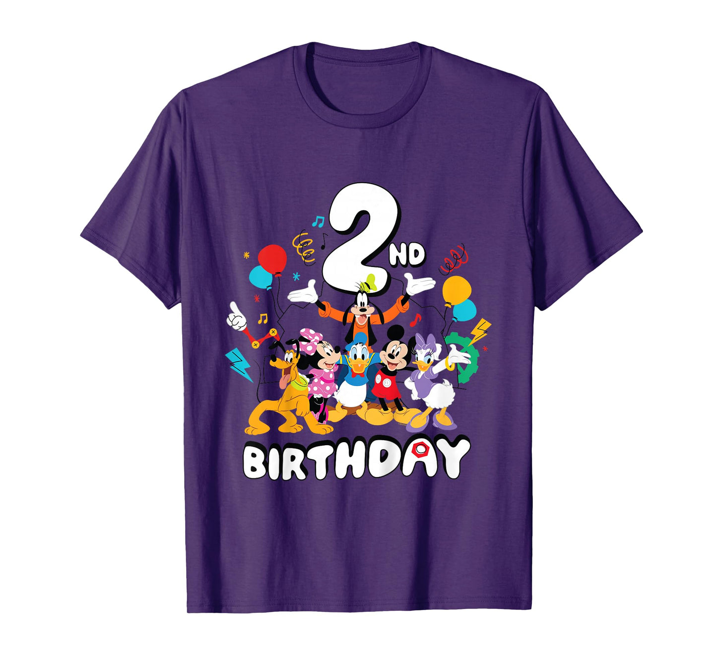 Disney Jr. Mickey & Friends Second 2nd Birthday Party Gift T-Shirt