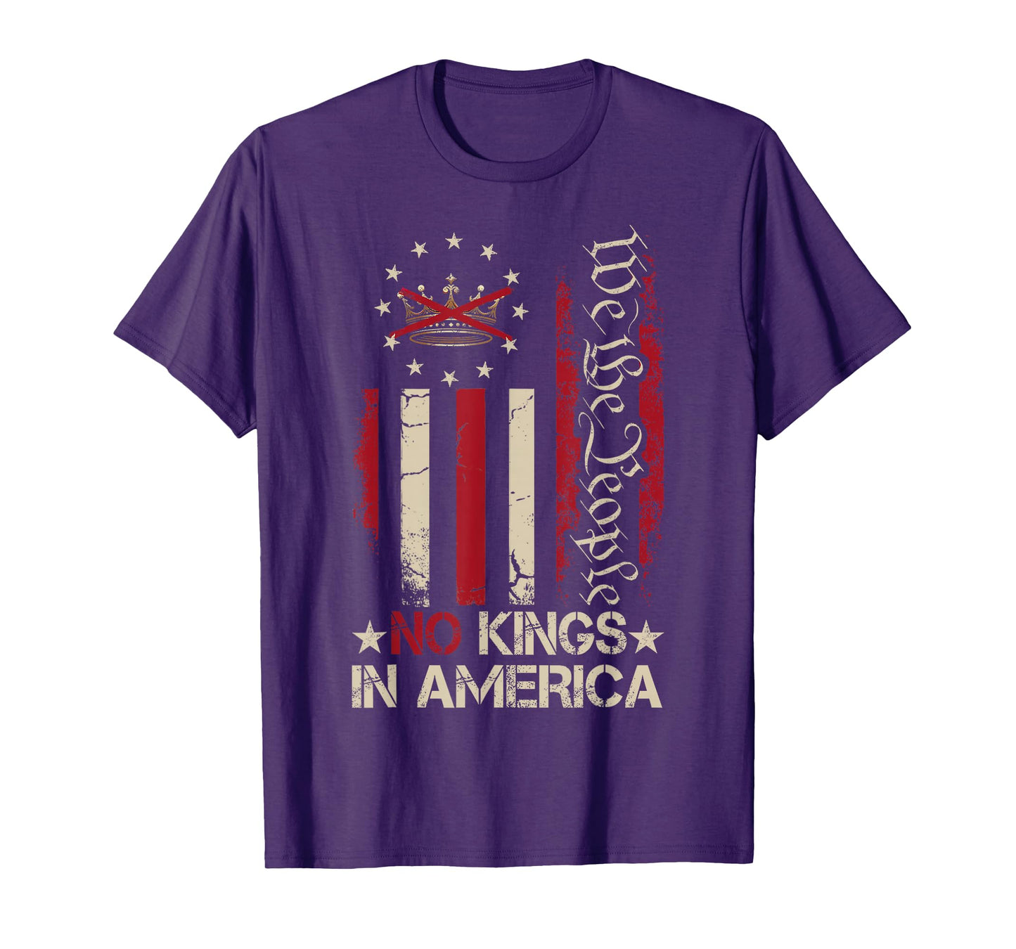 No Kings in America We The People USA Patriotic T-Shirt