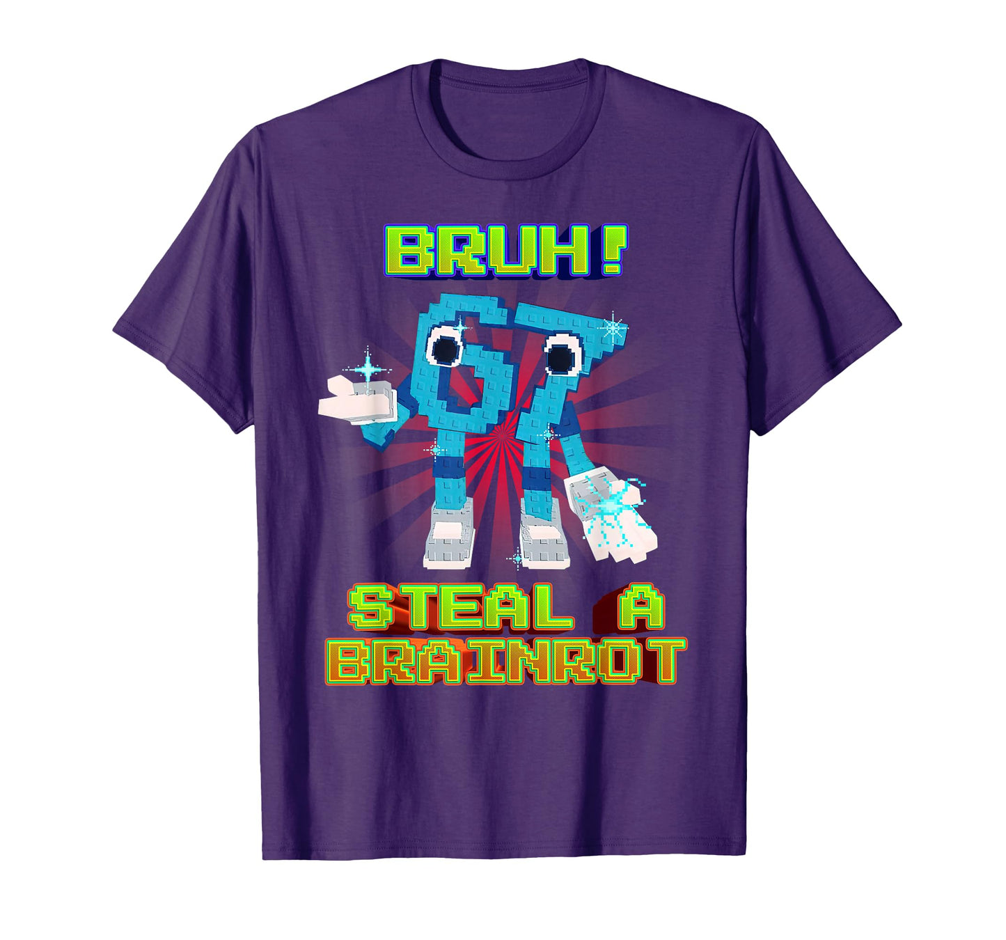 Bruh 67 Six Seven 6-7 Funny Brainrot Meme for Kids Teens T-Shirt
