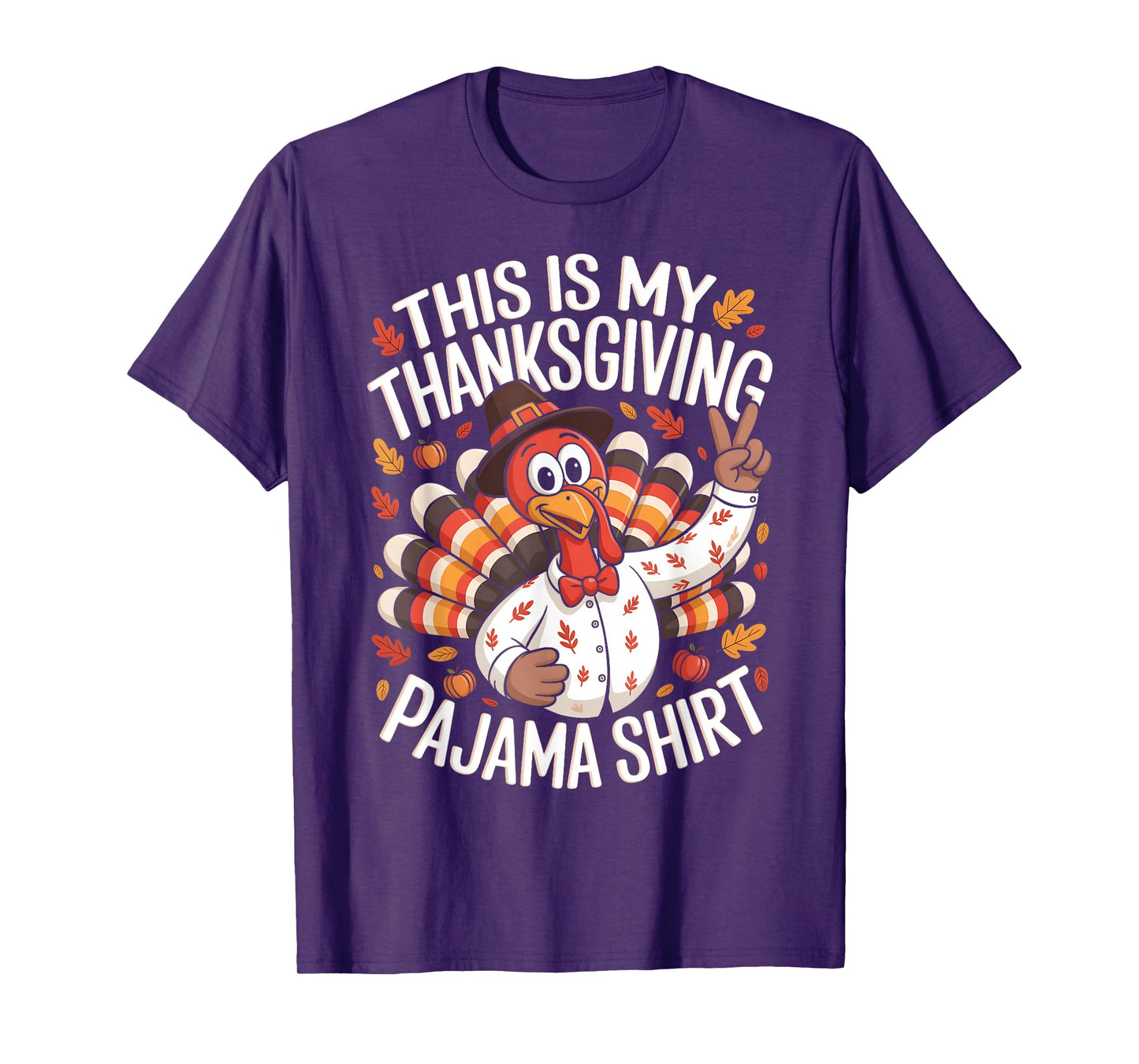 This Is My Thanksgiving Pajama Shirt Pjs Adult Kid Men Women T-Shirt
