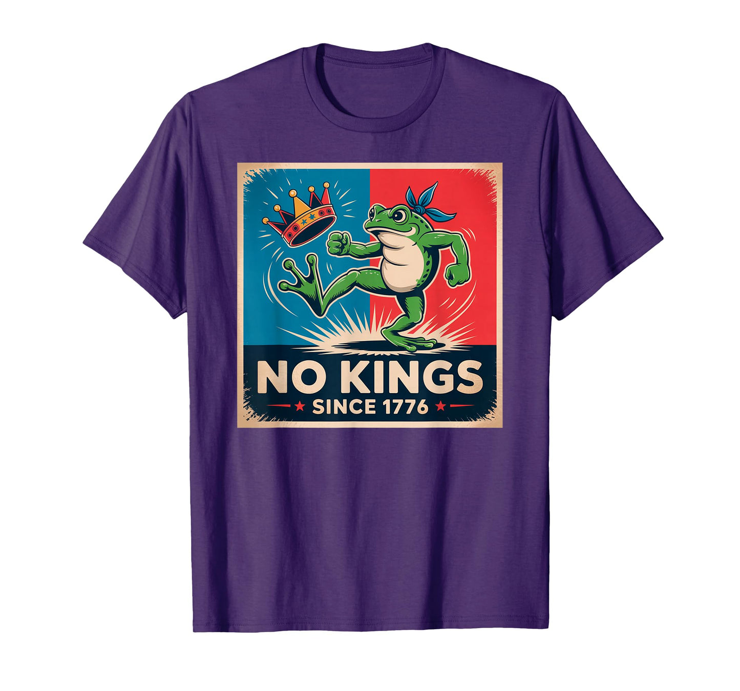 Frog No Kings Shirt Men Women No Kings Since 1776 T-Shirt