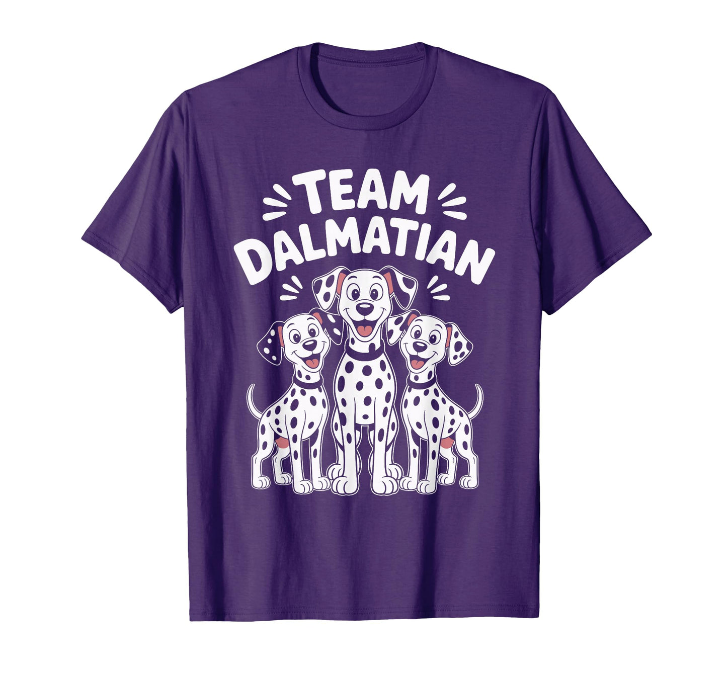 Team Dalmatian Cute Cartoon for Dog Owners Pet Dalmatian T-Shirt
