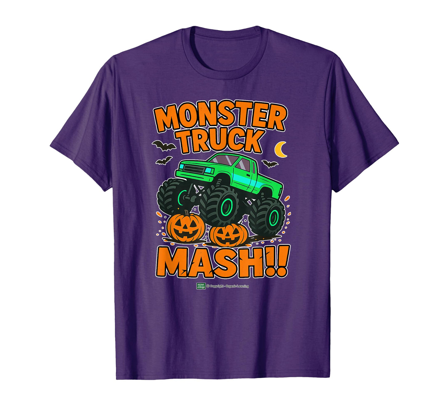 Kids Halloween Monster Truck Mash Spooky Fun for Toddlers T-Shirt