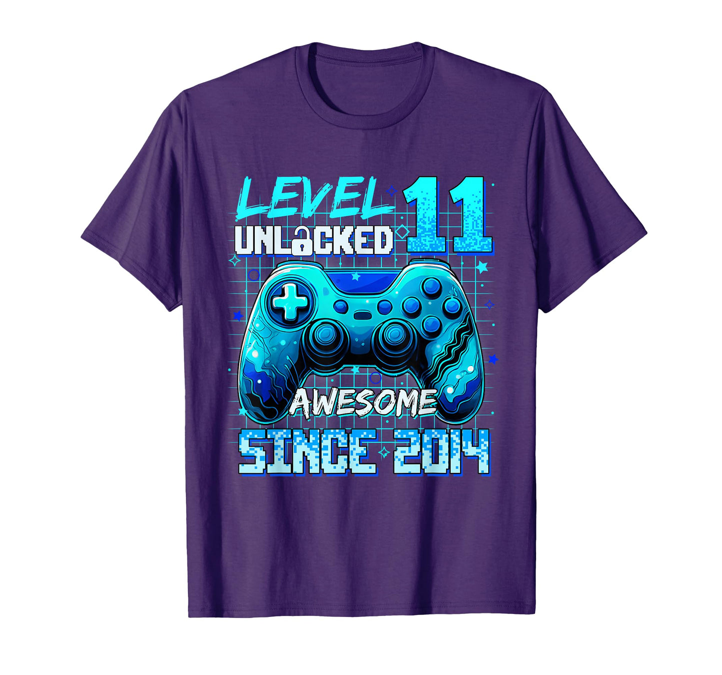 Level 11 Unlocked Awesome Since 2014 Birthday Gaming T-Shirt