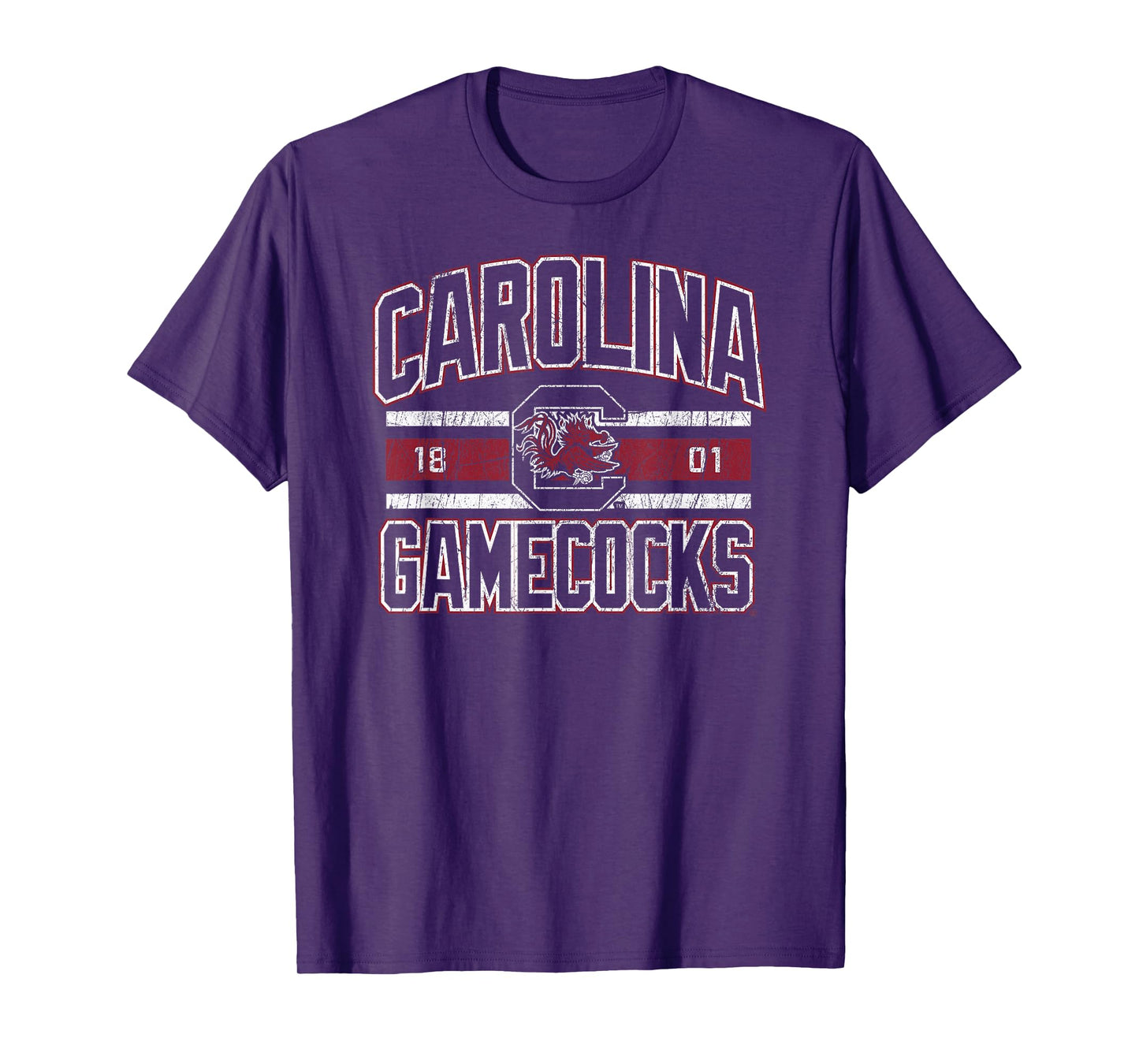South Carolina Gamecocks Vintage Stripe Officially Licensed T-Shirt