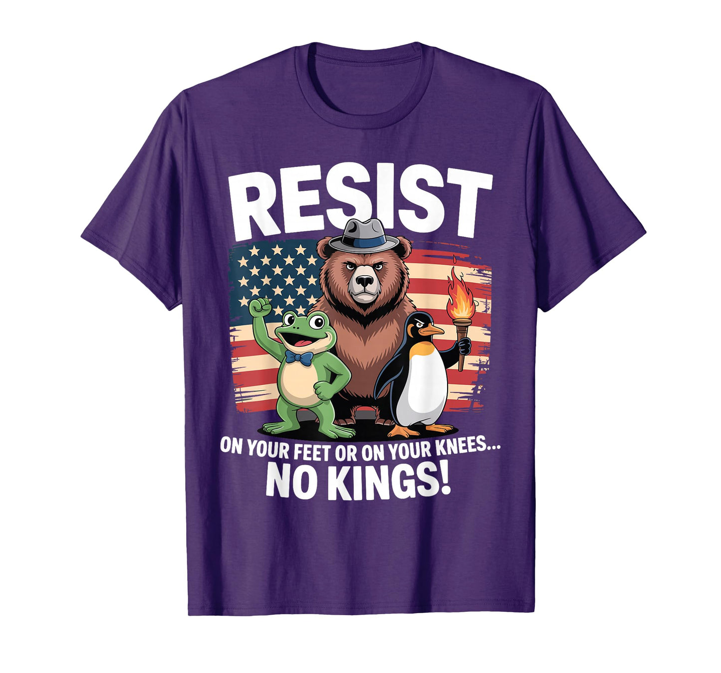 No Kings Day Portland Frog Protest T-Shirt