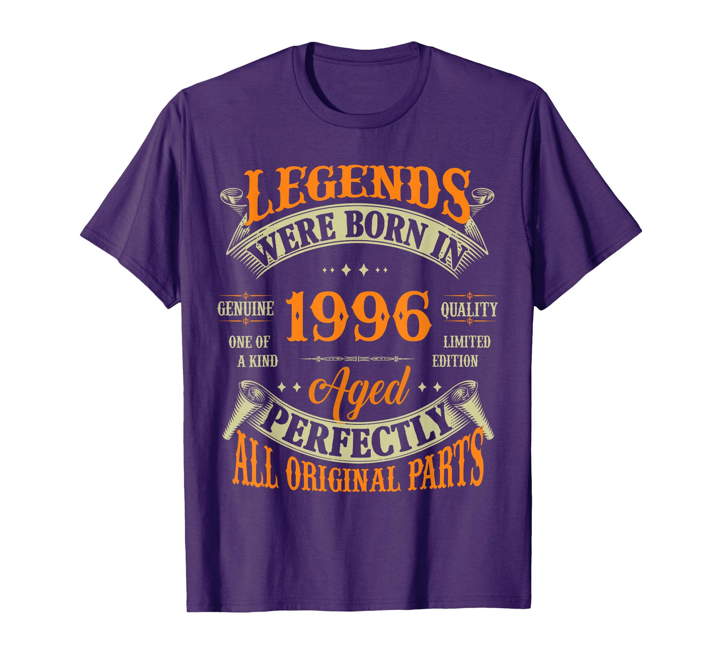 Vintage Legend Born In 1996 29th Birthday Tee 29 Years Old T-Shirt