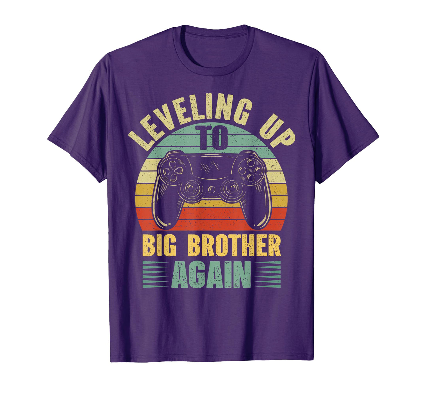 Leveling Up To Big Bro Again Vintage Gift Big Brother Again T-Shirt