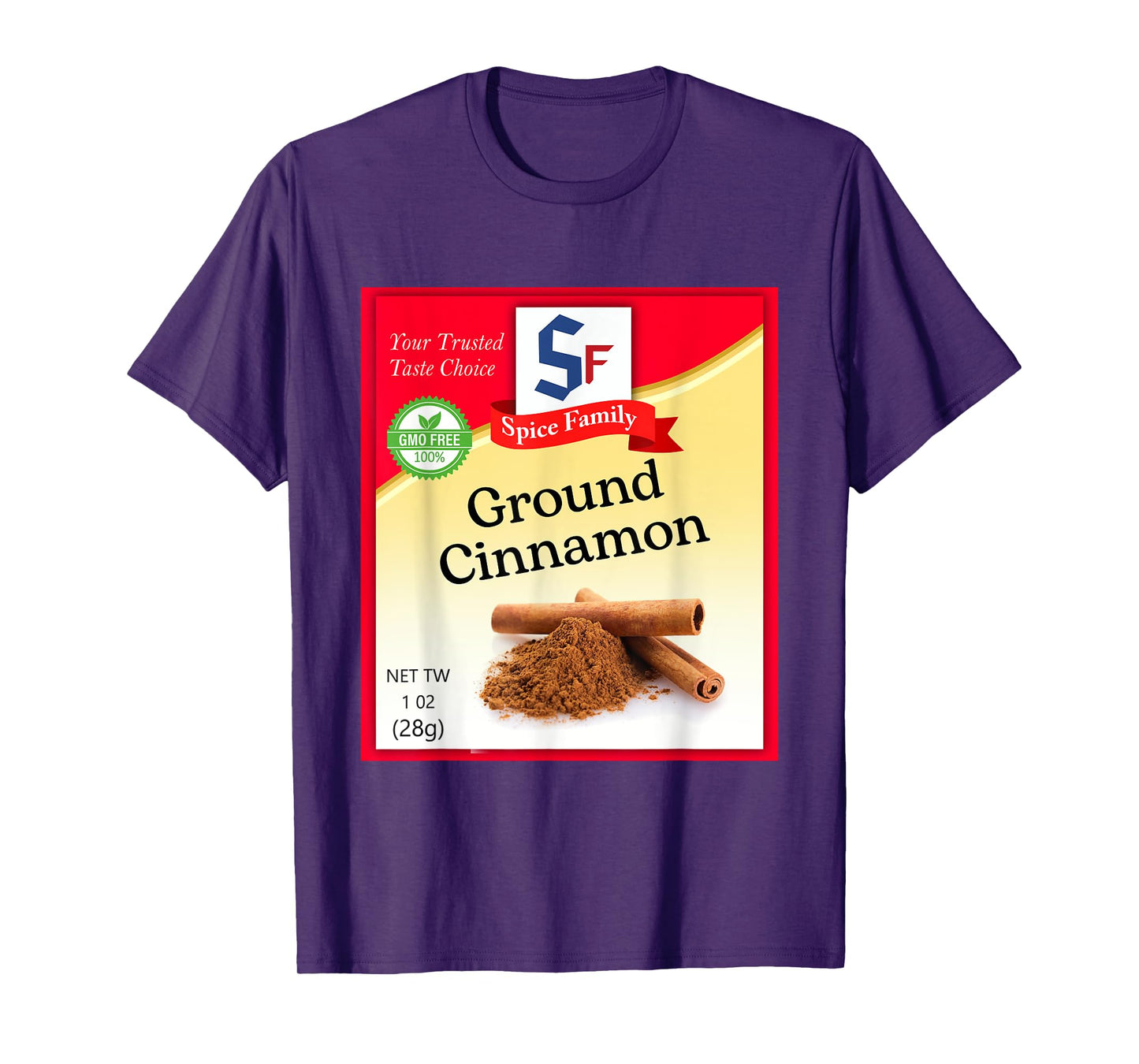Ground Cinnamon Condiment Holiday Spice Group Costumes T-Shirt