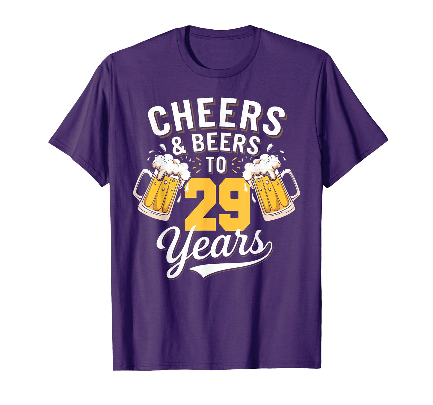 Cheer & Beer to 29 Years 29th Birthday Beer Drinking Party T-Shirt