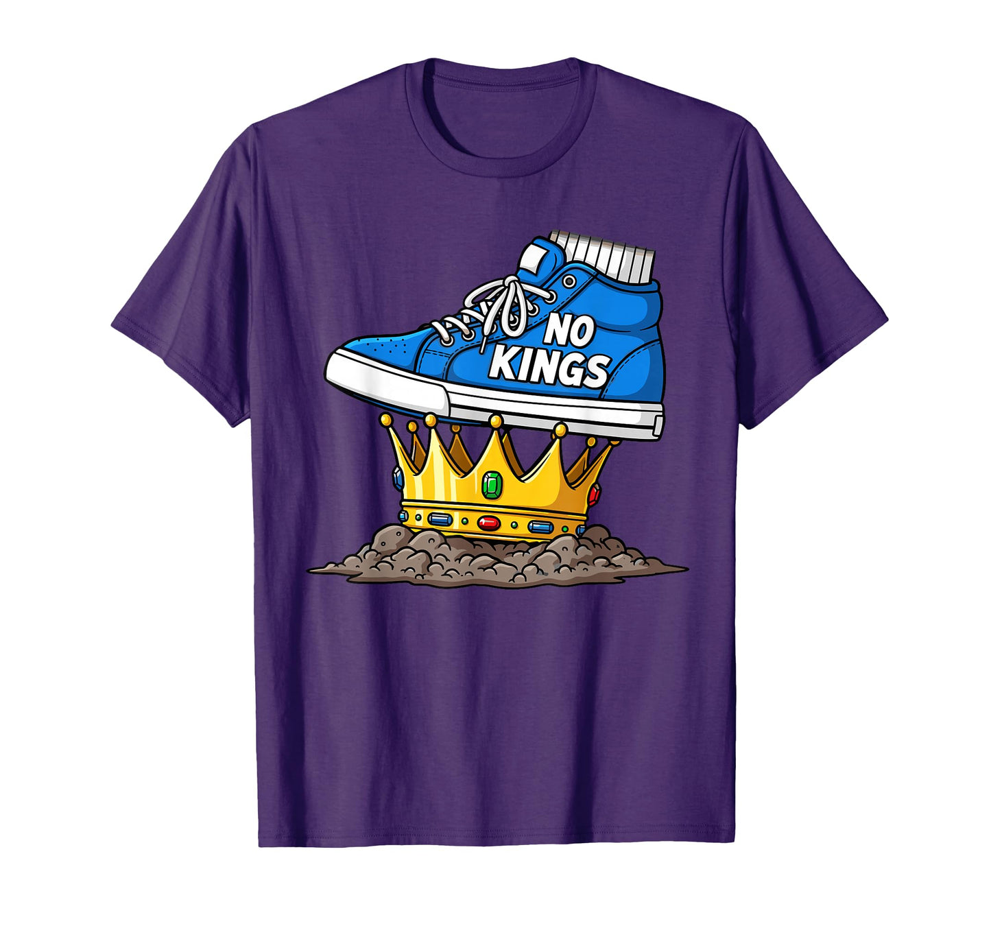 No Kings Shoe On Crown T-Shirt