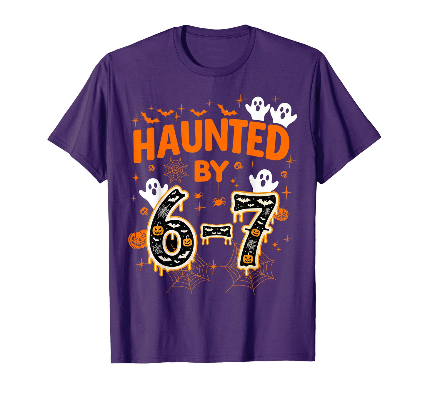 Haunted by 6-7 Funny Halloween Math Teacher Joke T-Shirt