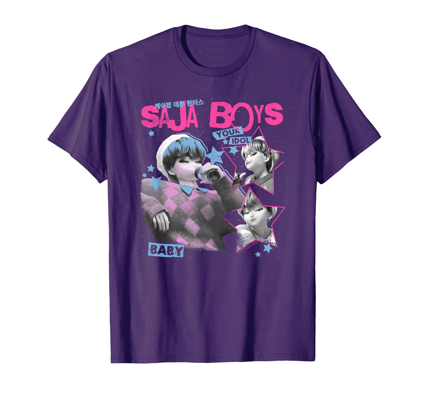 Kpop Demon Hunters Halloween Saja Boys Your Idol Baby T-Shirt