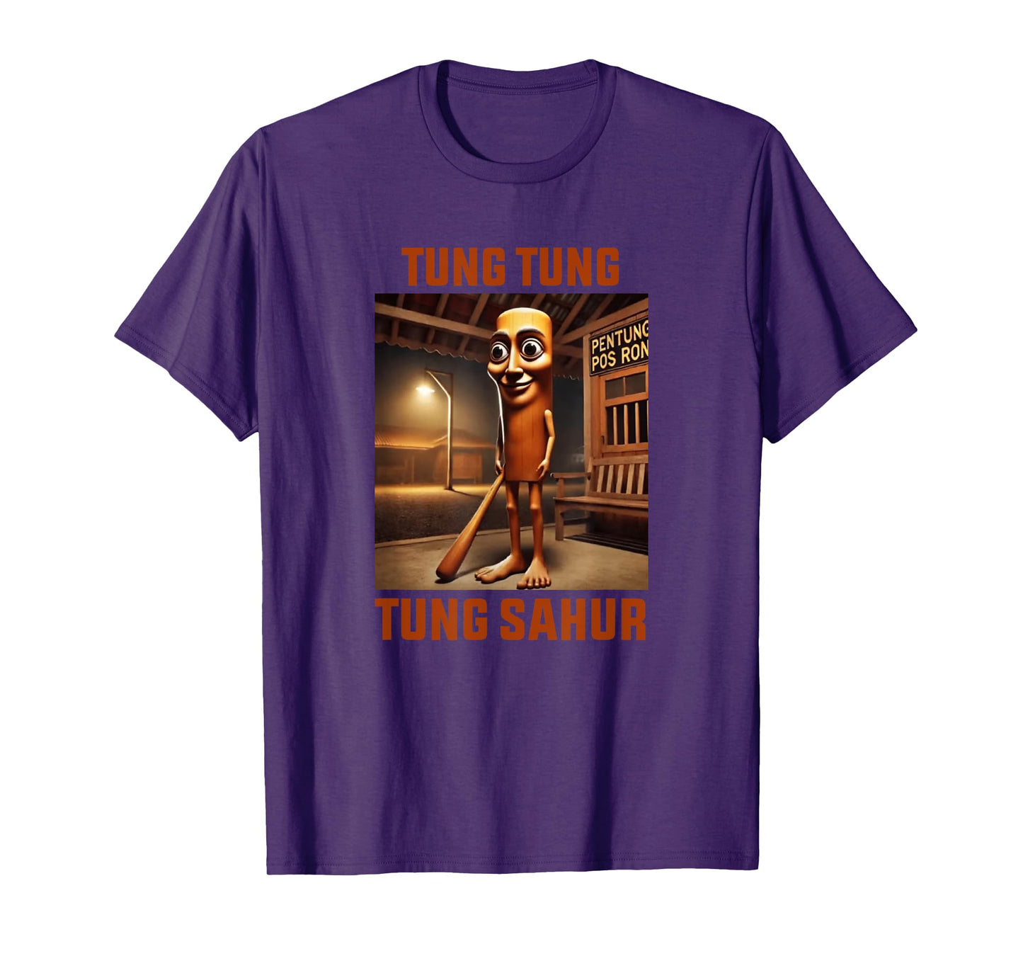 Tung Tung Tung Sahur Italian Brainrot Meme T-Shirt