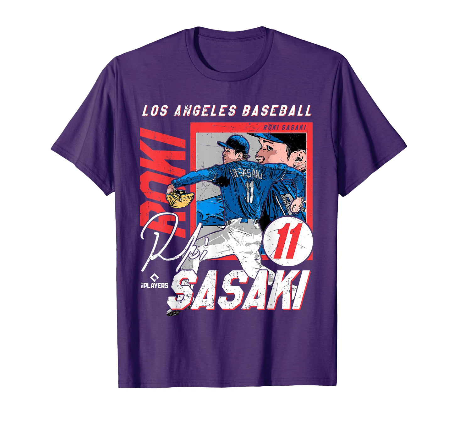 Roki Sasaki | Los Angeles D MLB Baseball Players |MLBROS204M T-Shirt