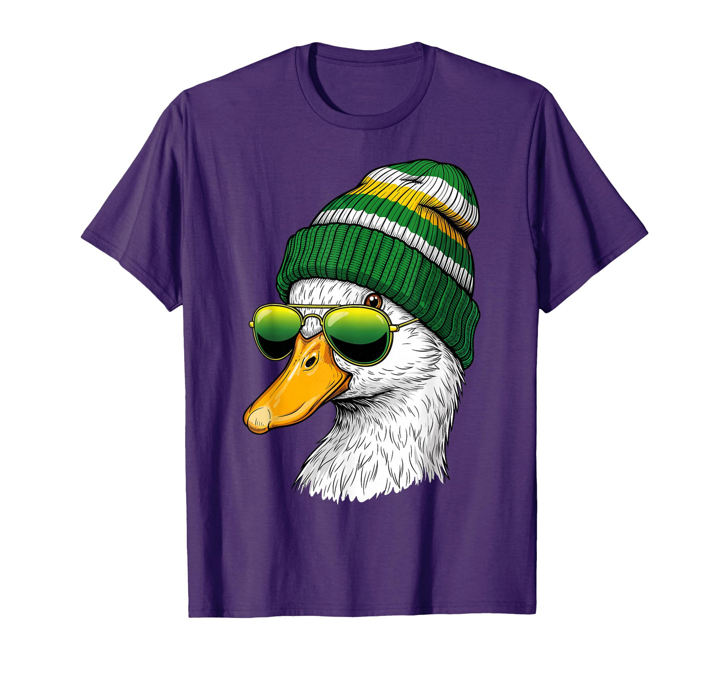 Vintage Duck Wearing Sunglasses Retro Graphic Tee Duck T-Shirt