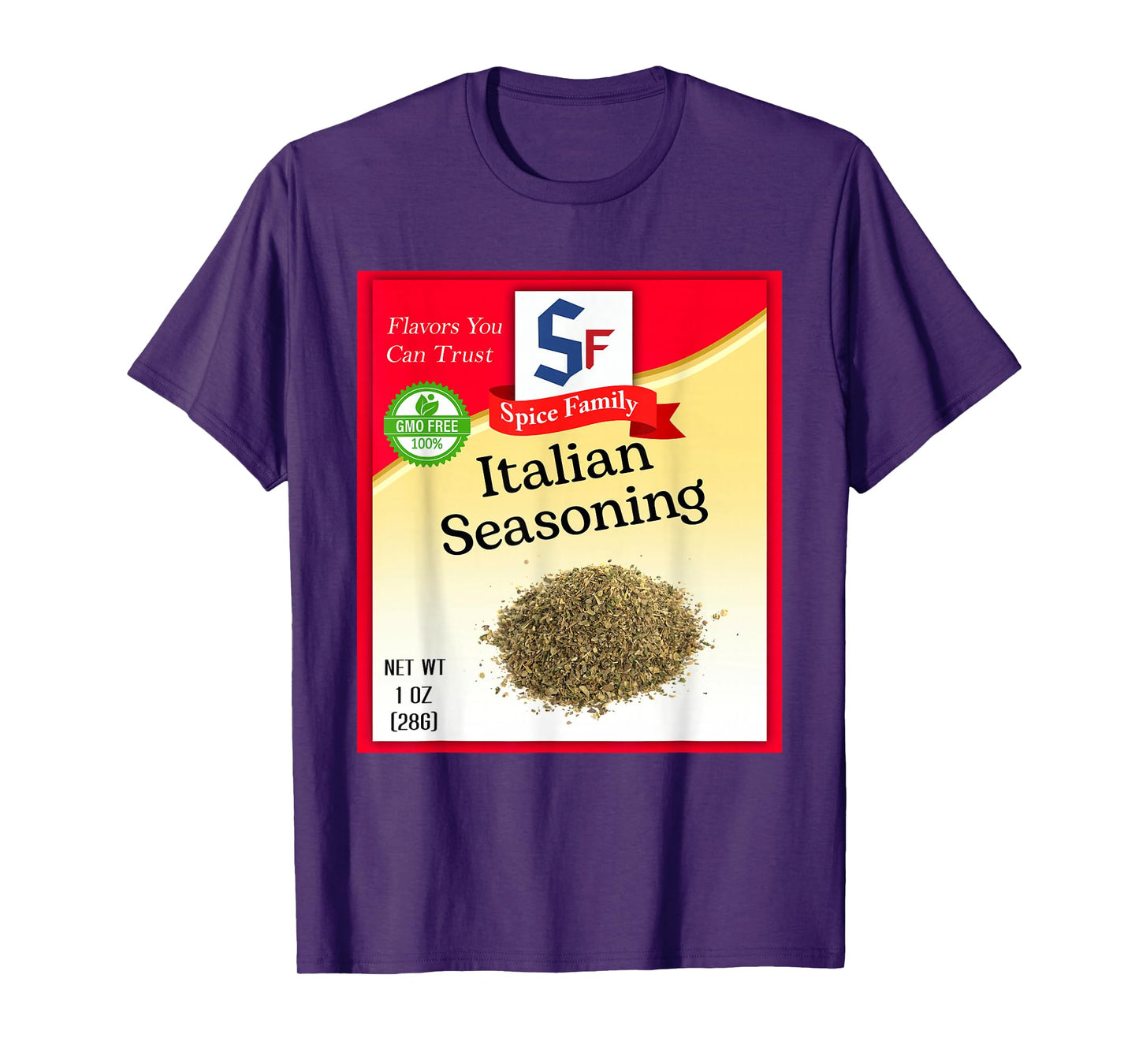 Italian Seasoning Spice Group Costume Family Matching Outfit T-Shirt