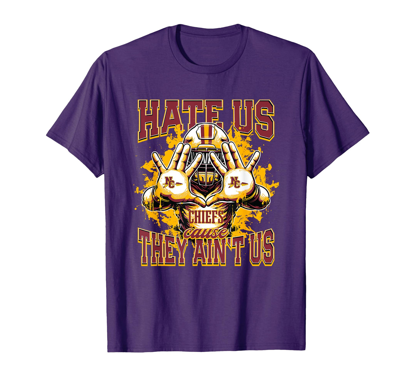 Natchitoches Central Chiefs Logo Hate Us Cause They Ain't HS T-Shirt