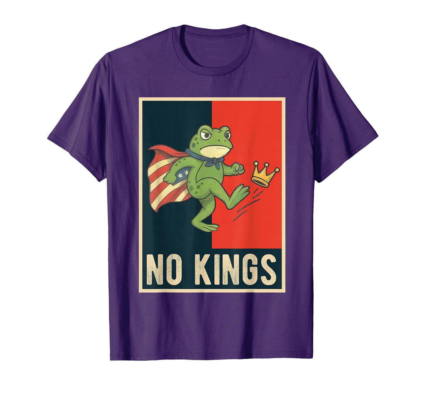 Frog No Kings Shirt Men Women No Kings in America T-Shirt