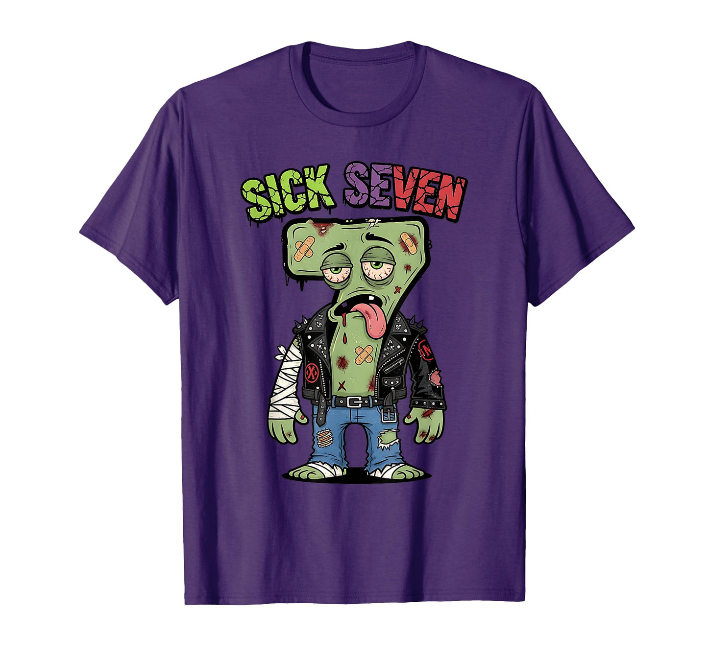 67 Funny Zombie Six Seven Humor Meme Brainrot Sick Seven T-Shirt