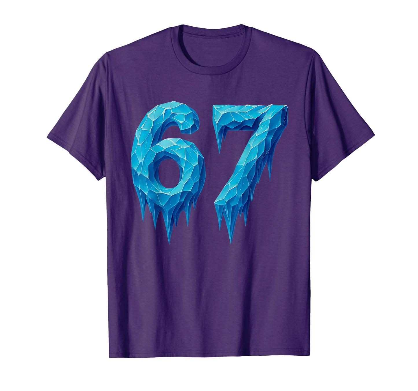 67 Six Seven 6-7 Frozen Ice - Funny Teen Kids Brainrot Meme T-Shirt