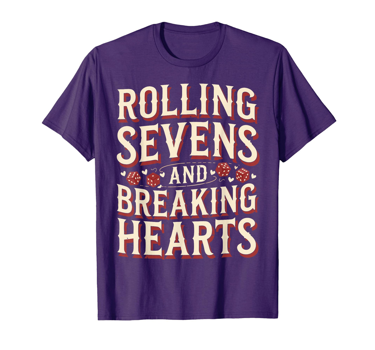 Craps Player Rolling Sevens Craps T-Shirt
