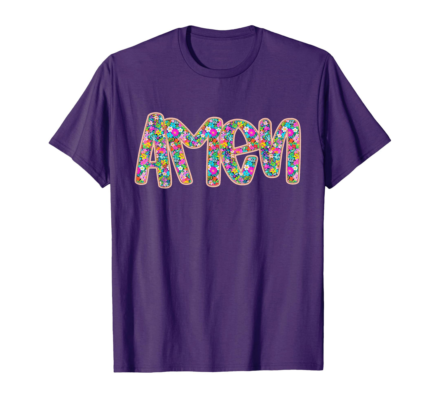 Floral Amen, Retro Amen, Preppy Easter, Amen, Happy Easter T-Shirt