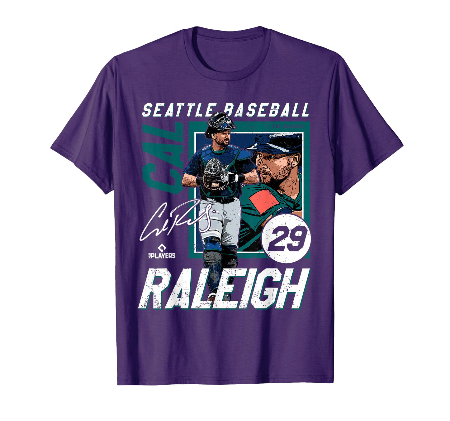 Cal Raleigh | Seattle MLB Baseball Players | MLBCRA203M T-Shirt