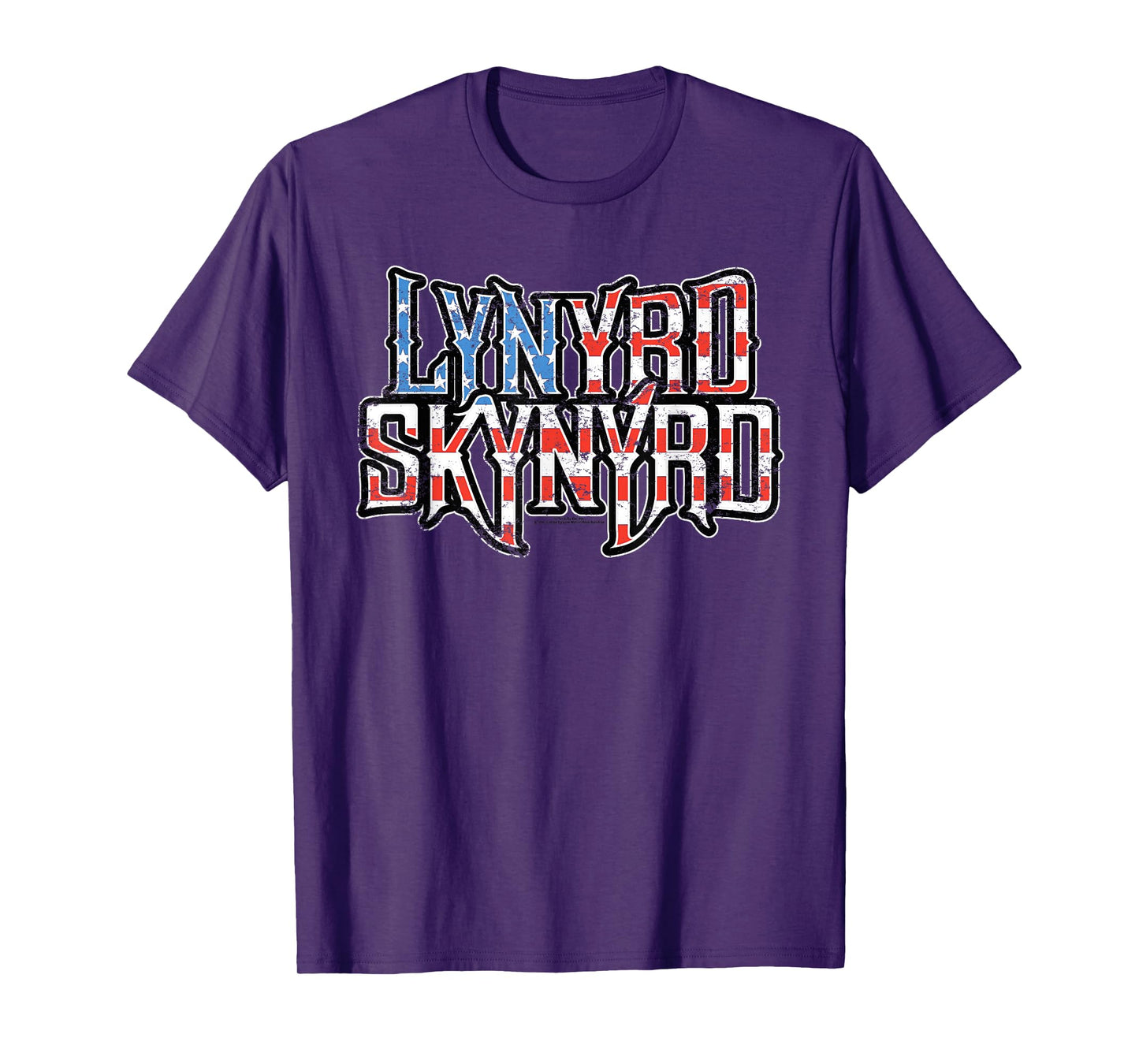Lynyrd Skynyrd Flag Logo USA Stars Stripes Southern Gifts T-Shirt