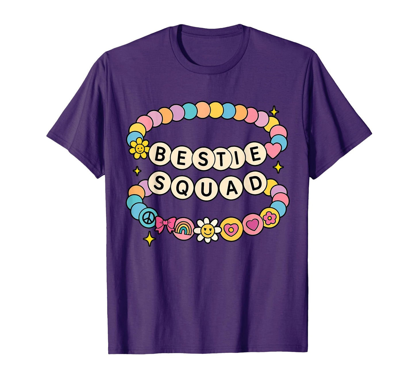 Bestie Squad Twinning Best Friend Matching Girls Bracelets T-Shirt