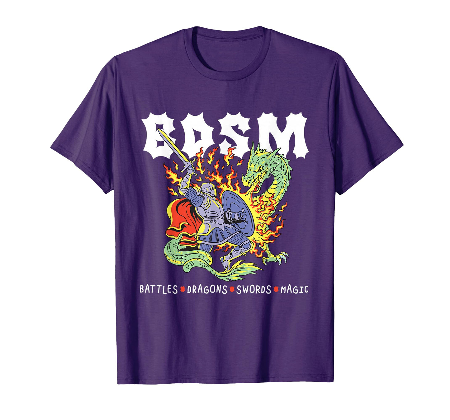 BDSM Battles Dragons Swords Magic RPG Fantasy Knight Dragon T-Shirt