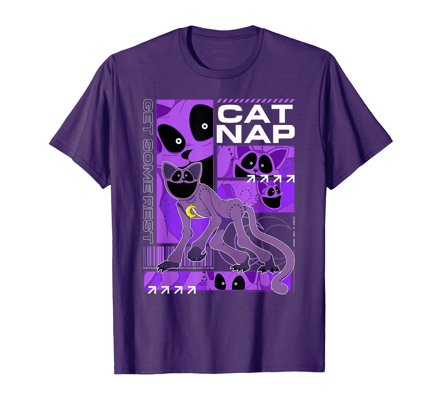 Poppy Playtime Cat Nap Get Some Rest Multiple Pose T-Shirt