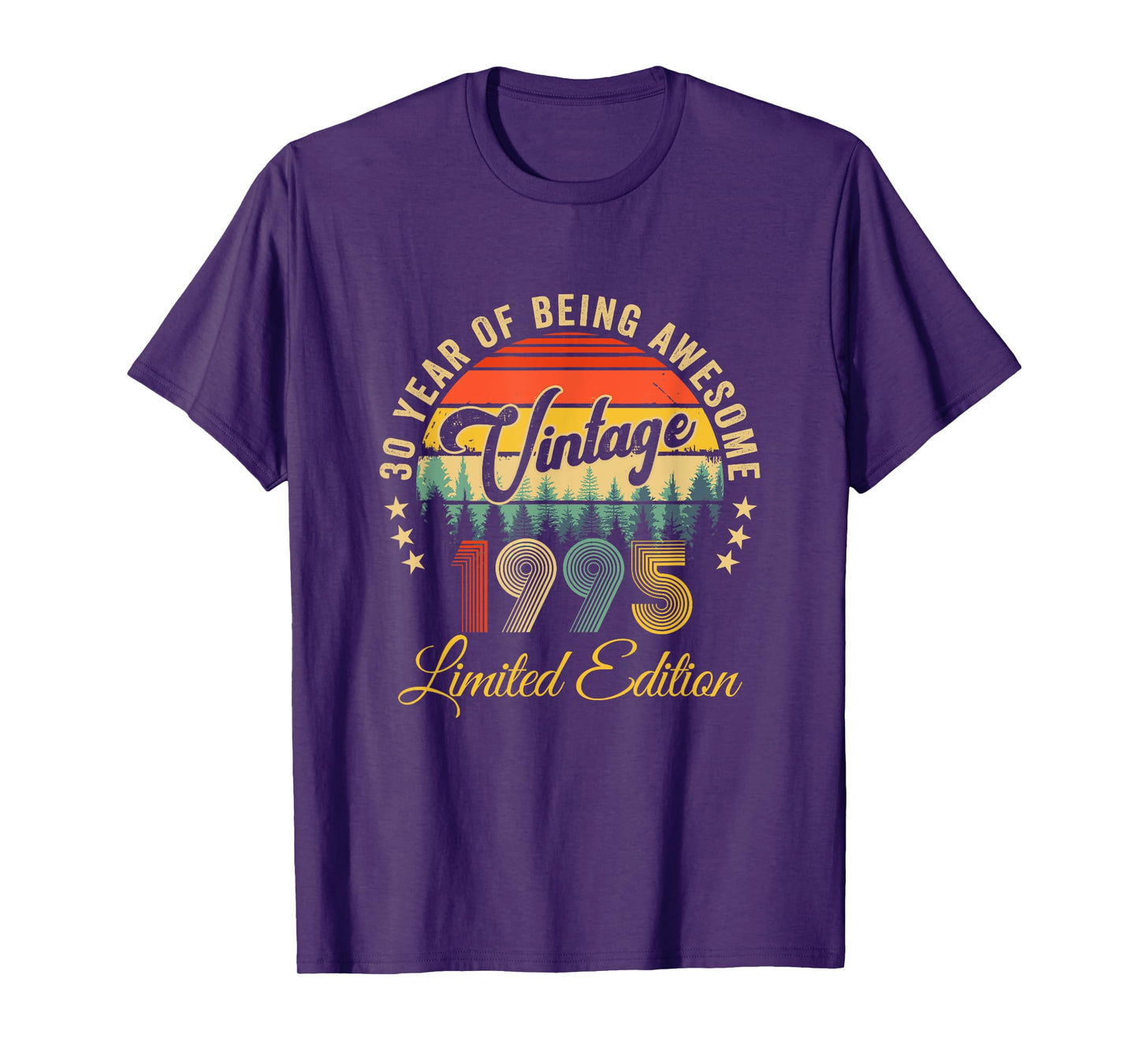Vintage 1995 Limited Edition 30 Year Old 30Th Birthday T-Shirt