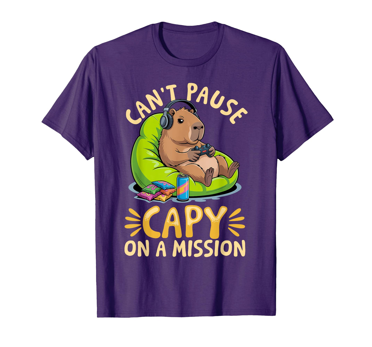 Capybara Gamer Gaming T-Shirt