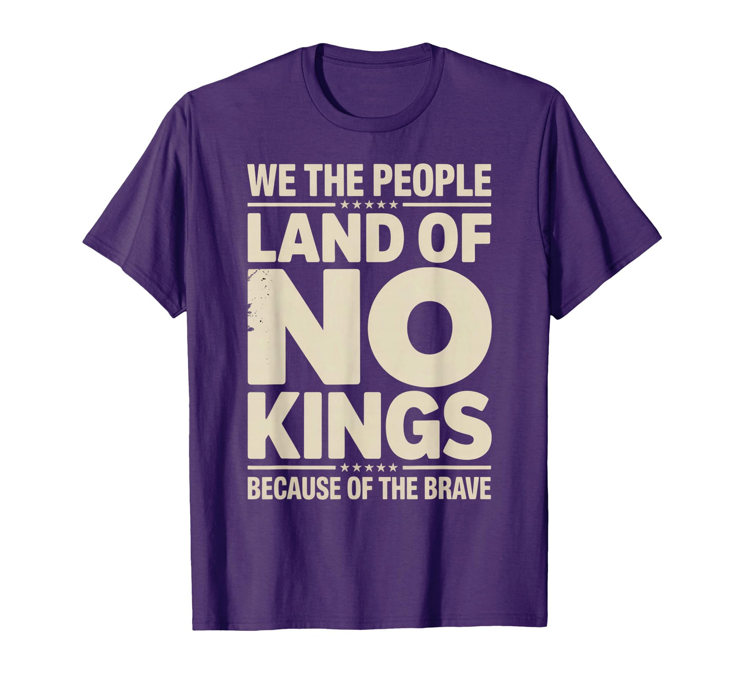America Vintage No Kings Day Because of The Brave T-Shirt