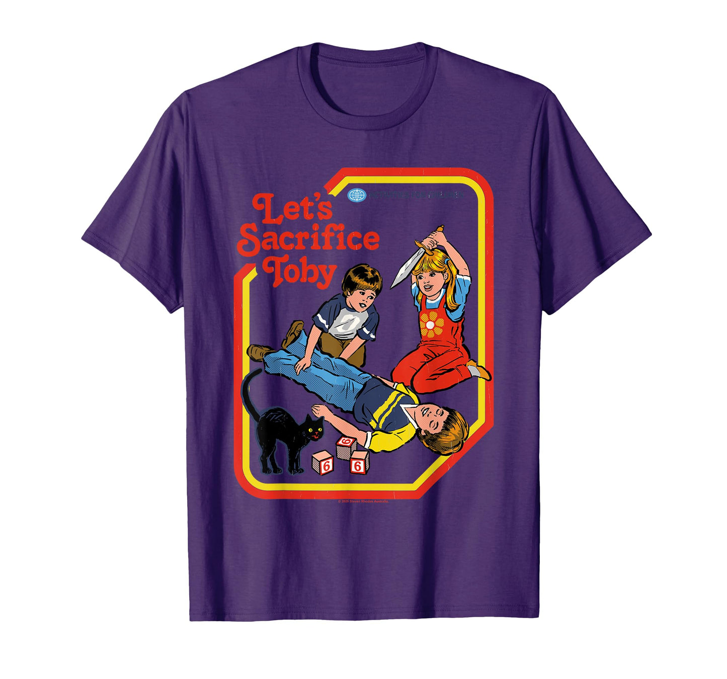 Let's Sacrifice Toby Occult Retro Vintage Funny Adult Humor T-Shirt