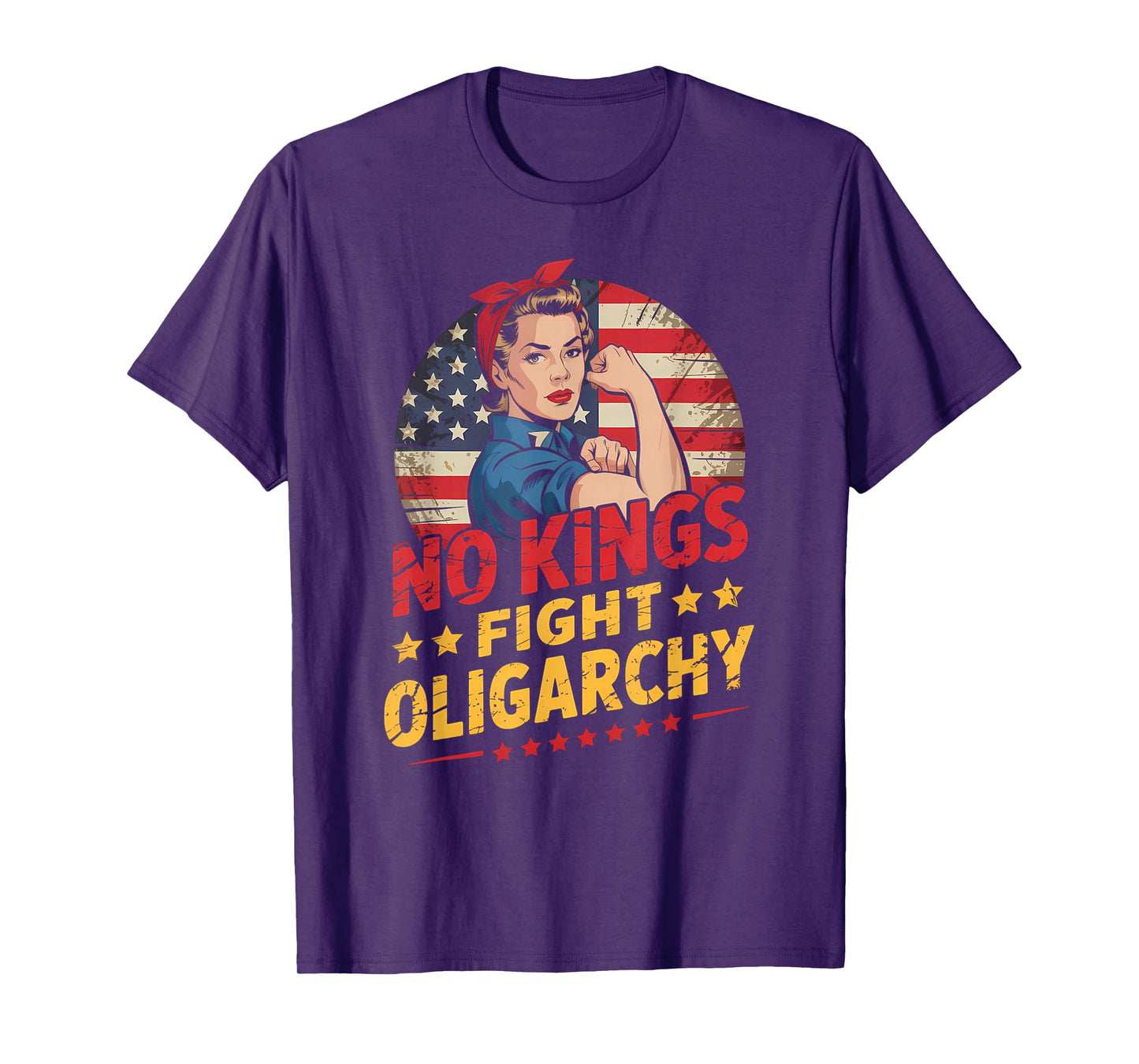 No Kings T Shirt Fight Oligarchy No Kings In America Women T-Shirt
