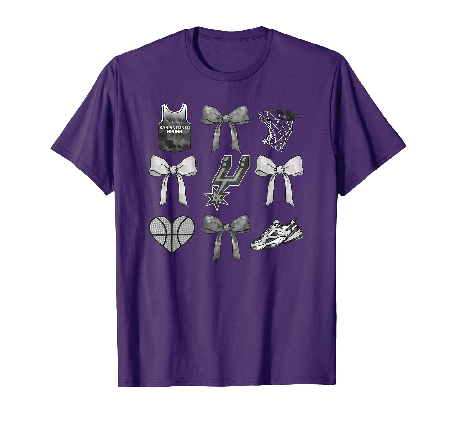 NBA San Antonio Spurs Bow Grid T-Shirt
