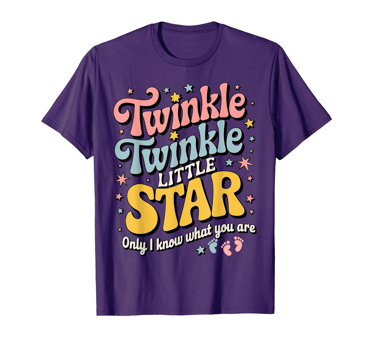 Twinkle Star Gender Keeper Baby Reveal Party Celebration T-Shirt