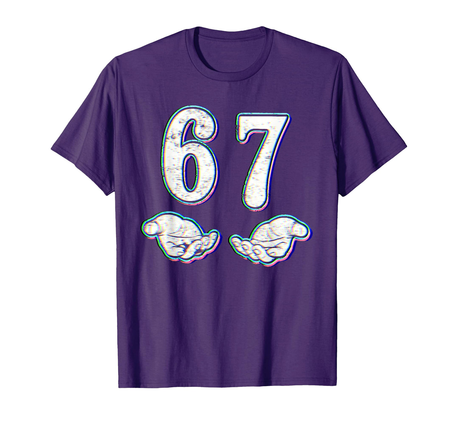 Number 67 Matching Six Seven 6 7 Meme 6-7 Halloween Costume T-Shirt
