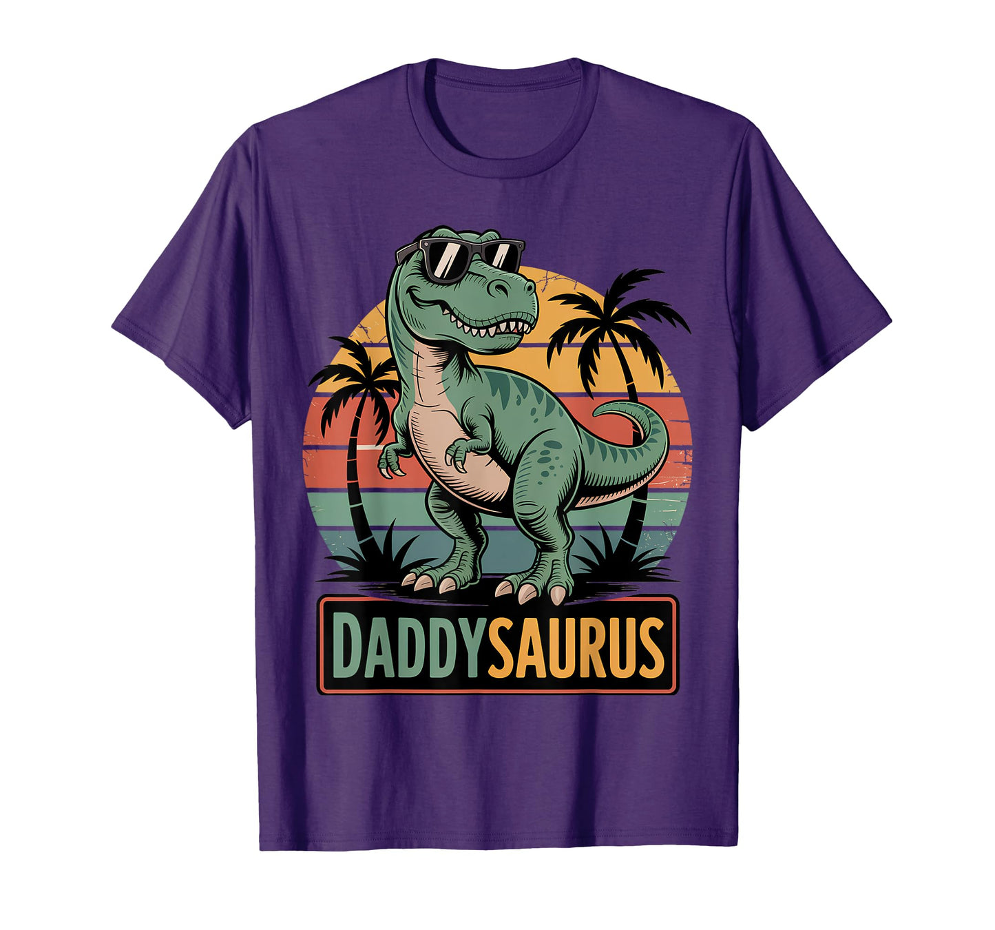 Daddysaurus T Rex Dinosaur Daddy Saurus Family Matching Dad T-Shirt