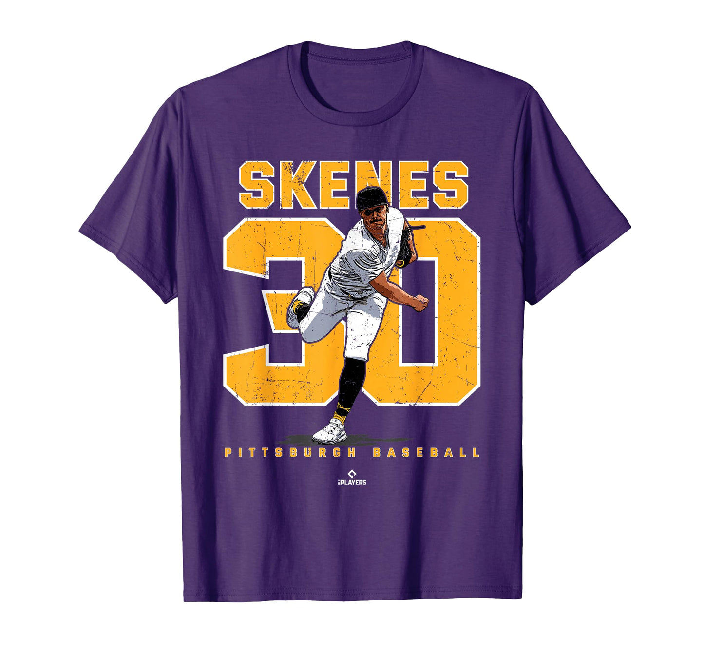 Number & Portrait Paul Skenes Pittsburgh MLBPA T-Shirt