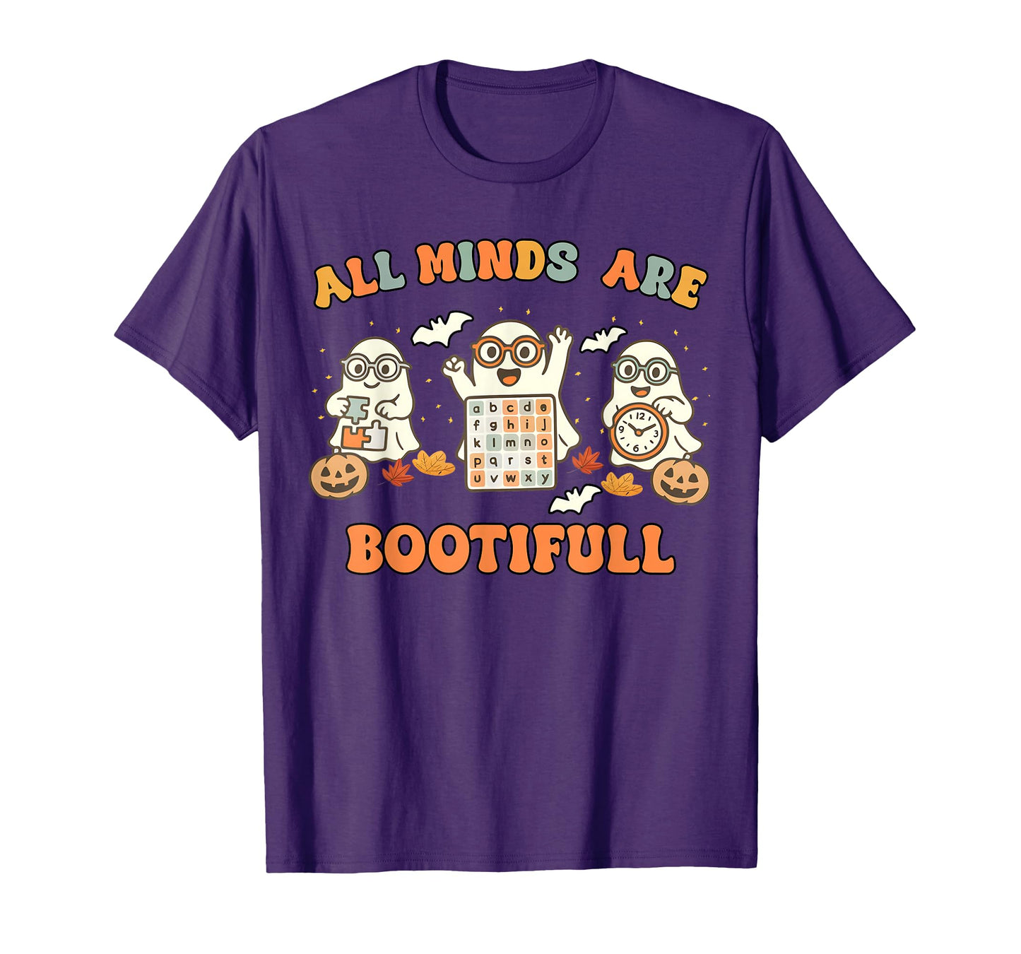 Special Education All Minds SPED Teacher Ghost Halloween T-Shirt