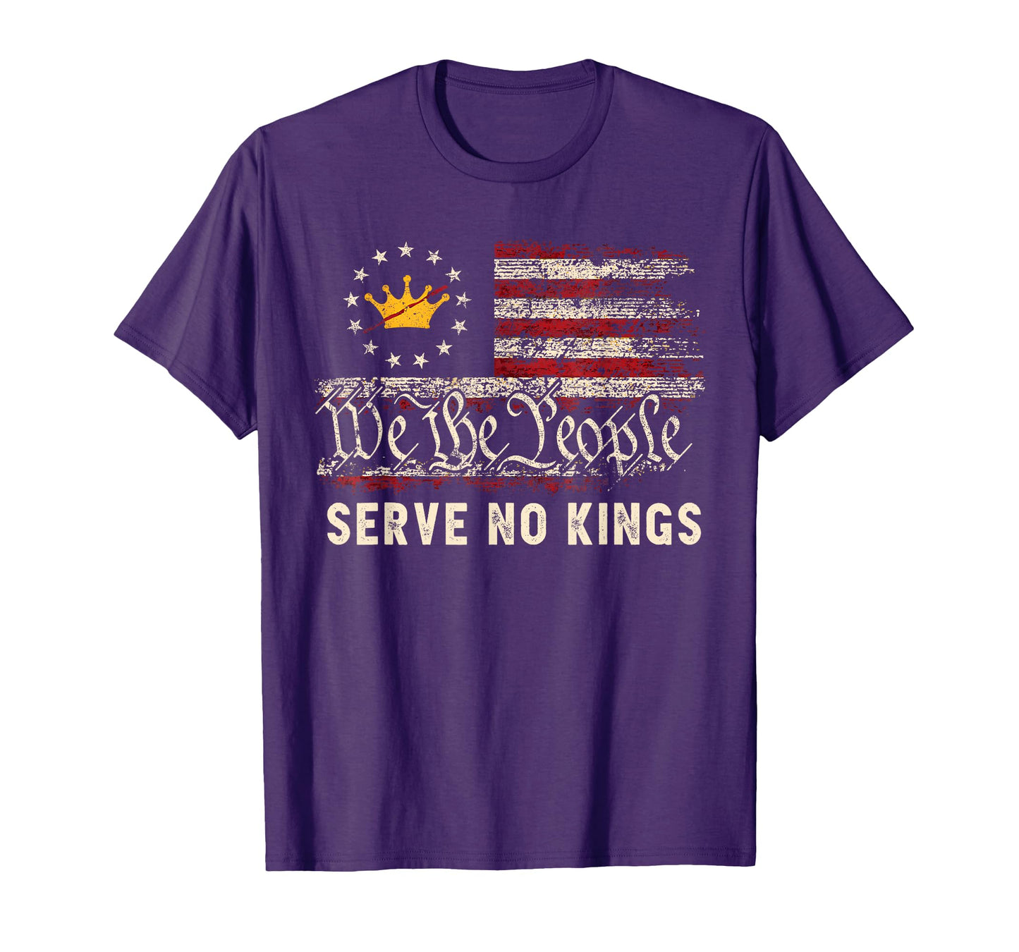 No King Patriotic Freedom America Flag Men Women Gifts T-Shirt