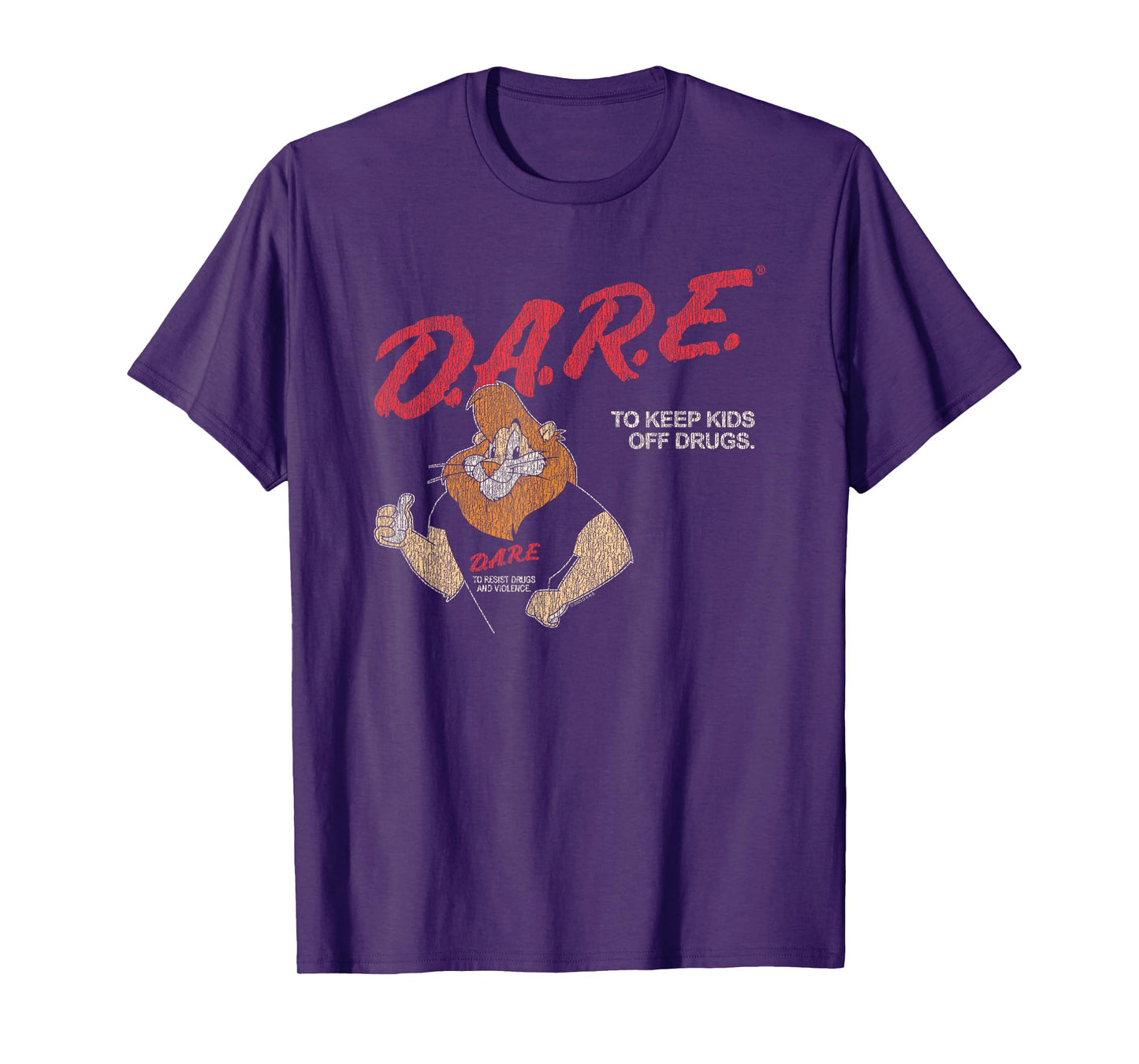 D.A.R.E. Program Keep Kids Off Drugs Daren The Lion PSA T-Shirt